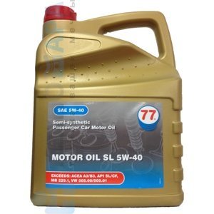77 Lubricants Motor Oil SL 5W-40 (5 л) 4222817700 Полусинтетическое моторное масло (Нидерланды) - фото