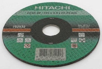 Диск отрезной по бетону 125х22,2x3 Hitachi 752532 (Япония) - фото