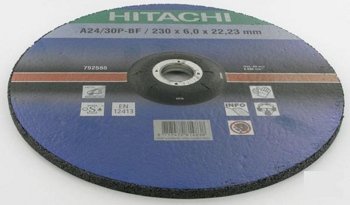 Диск зачистной по металлу 230х22,2x6 Hitachi 752555 (Япония) - фото