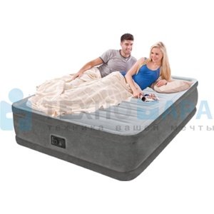 Кровать со встроенным насосом 152х203х46 см, Queen Comfort-Plush , Intex 64414 - фото